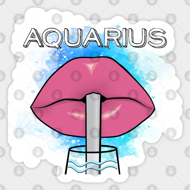 I am an Aquarius. Sticker by TheBadNewsB